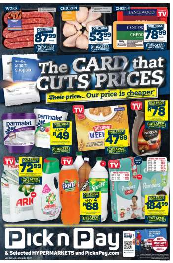 Pick n Pay catalogue  - 02/01/2023 - 08/01/2023.
