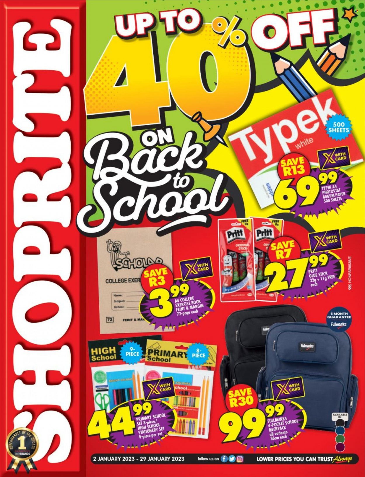 Shoprite specials - 02/01/2023 - 29/01/2023. Page 1