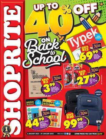 Shoprite catalogue  - 02/01/2023 - 29/01/2023.