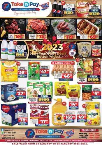 Take n Pay catalogue  - 03/01/2023 - 08/01/2023.