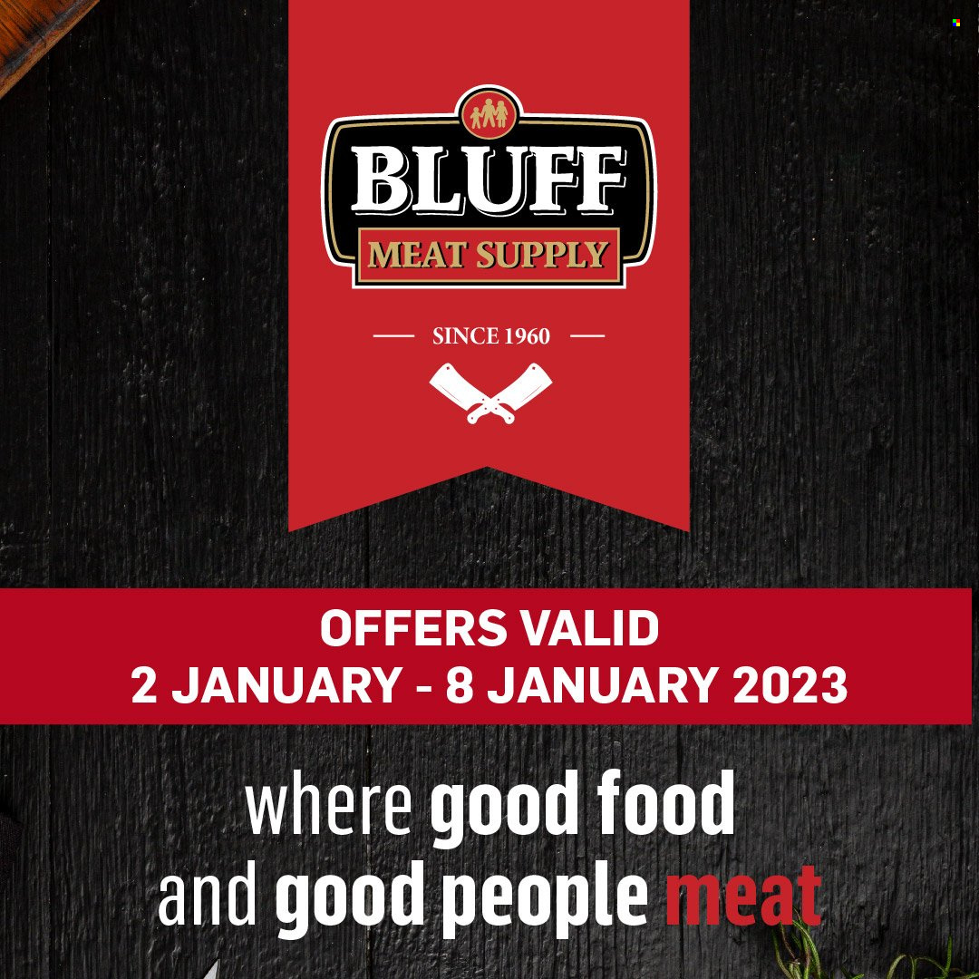 Bluff Meat Supply specials - 02/01/2023 - 08/01/2023. Page 1