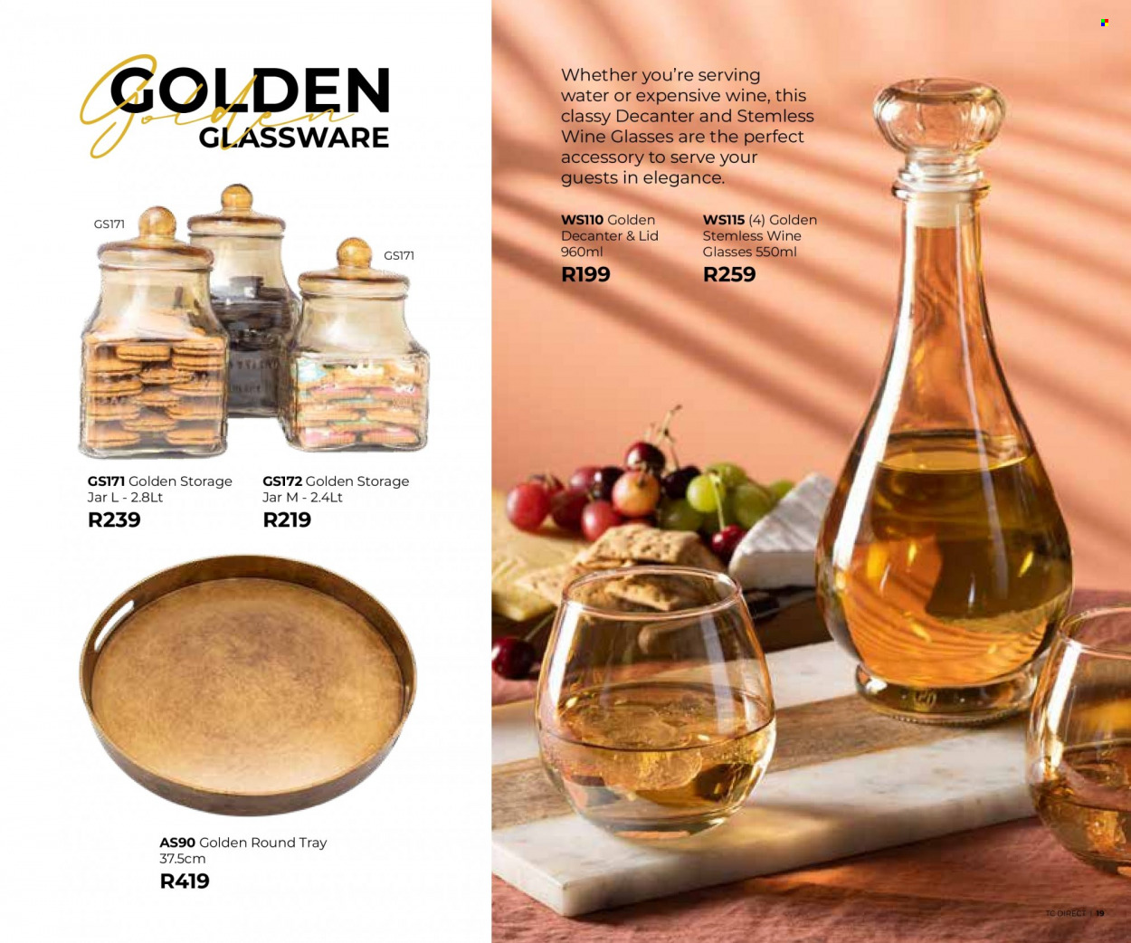 Table Charm Direct specials. Page 19