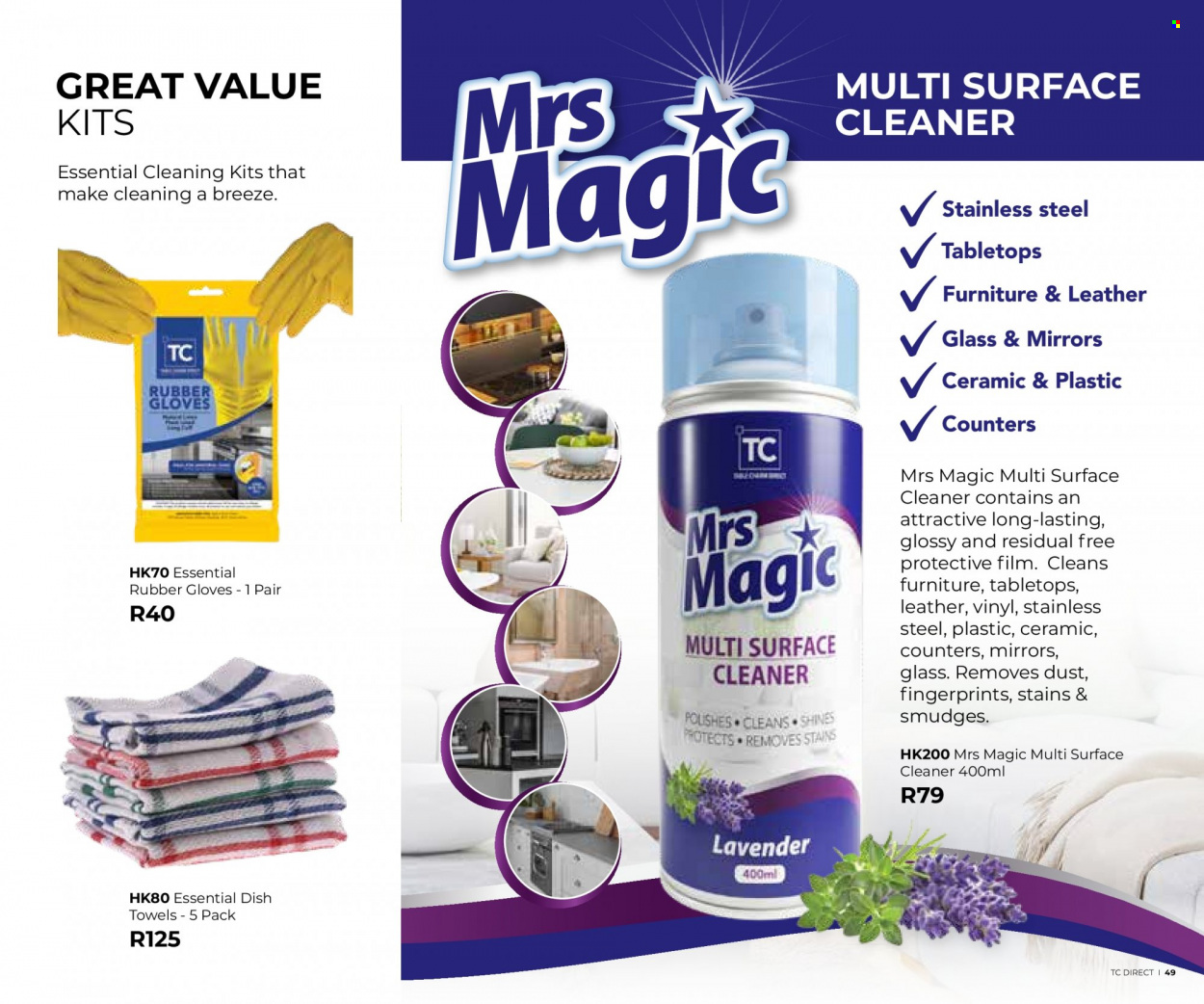 Table Charm Direct specials. Page 49