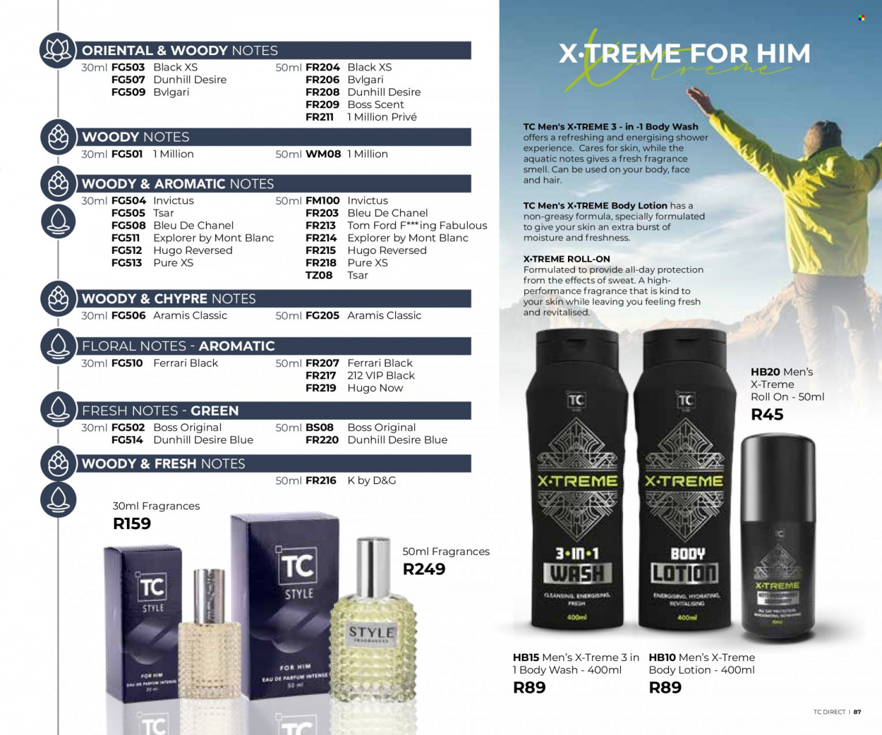 Table Charm Direct specials. Page 87