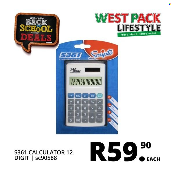 West Pack Lifestyle specials. Page 17