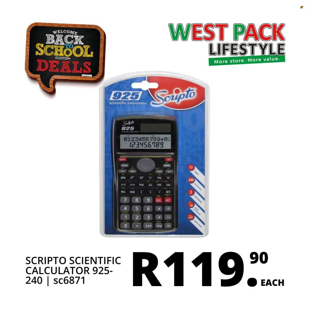 West Pack Lifestyle specials. Page 20
