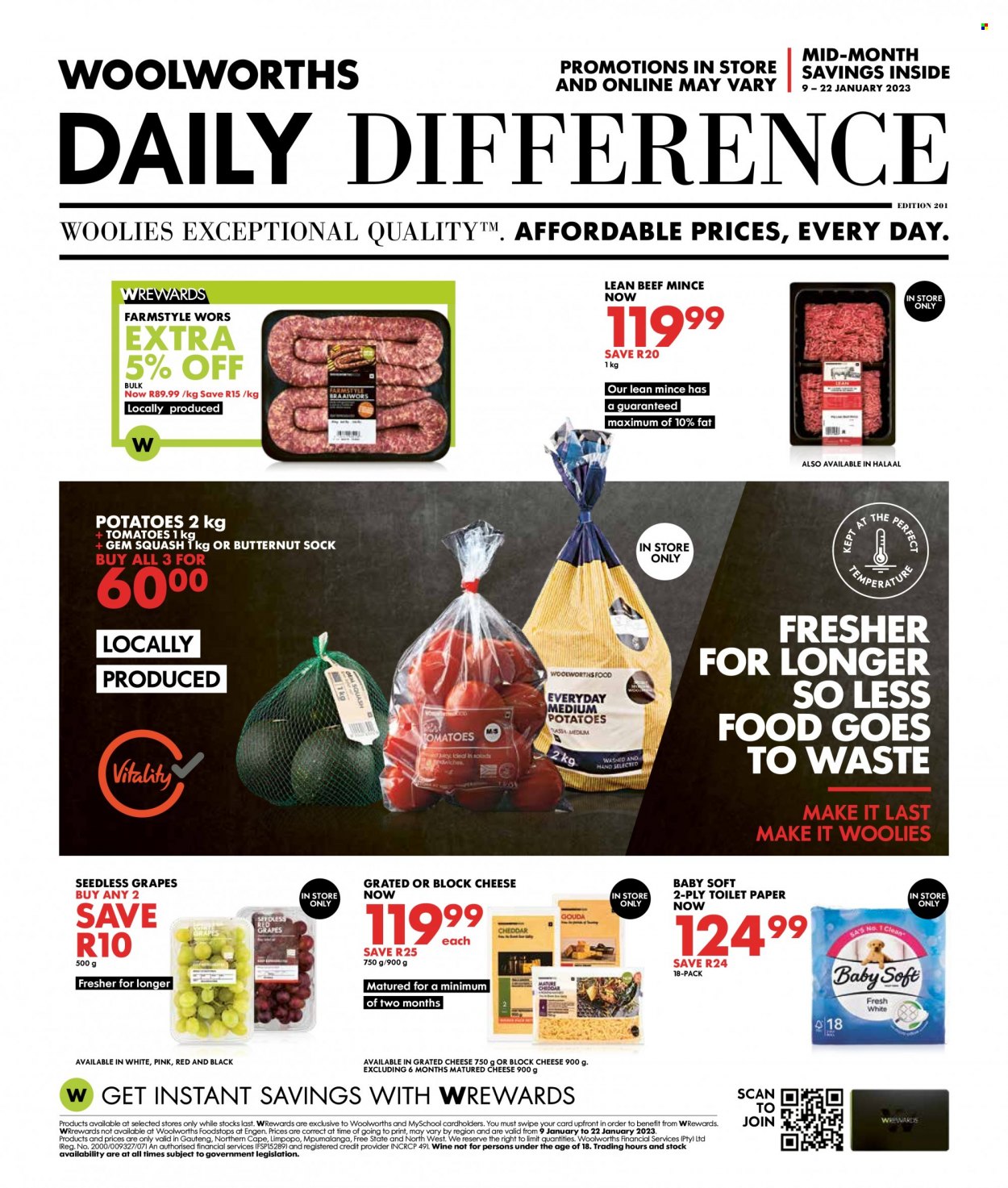 Woolworths specials - 09/01/2023 - 22/01/2023. Page 1