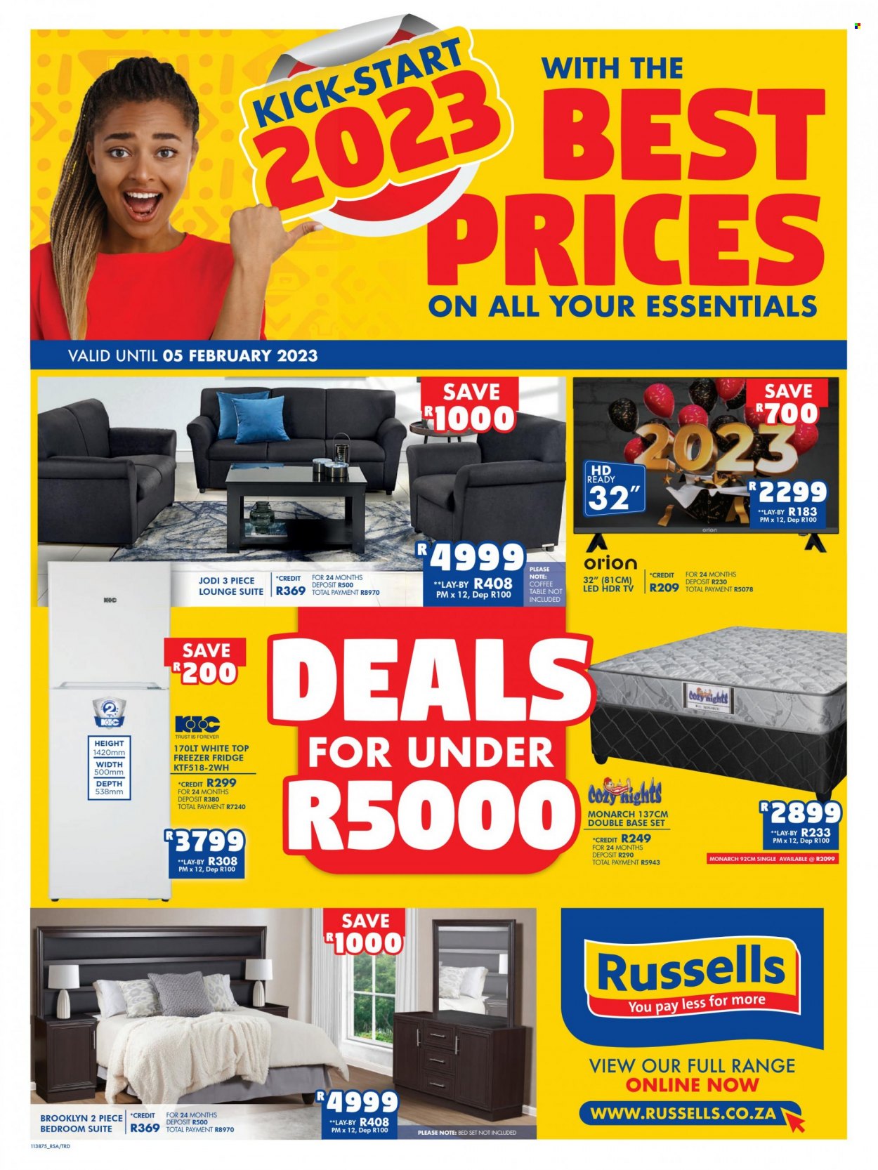Russells specials - 09/01/2023 - 05/02/2023. Page 1