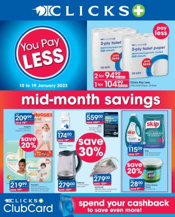 Clicks catalogue  - 10/01/2023 - 19/01/2023.