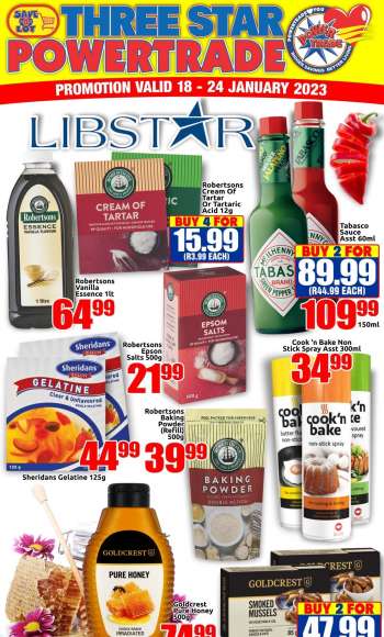 Three Star Cash and Carry catalogue  - 18/01/2023 - 24/01/2023.