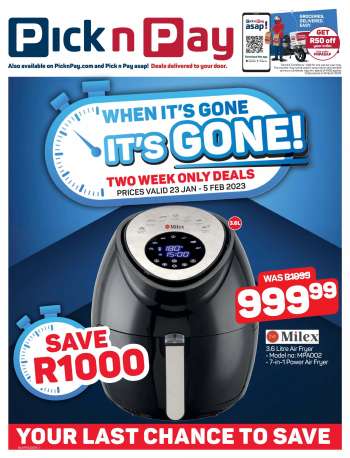 Pick n Pay Hypermarket catalogue  - 23/01/2023 - 07/02/2023.