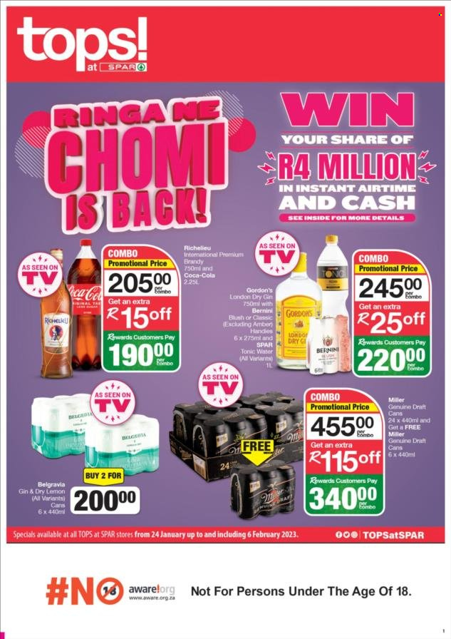 TOPS at SPAR specials - 24/01/2023 - 06/02/2023. Page 1