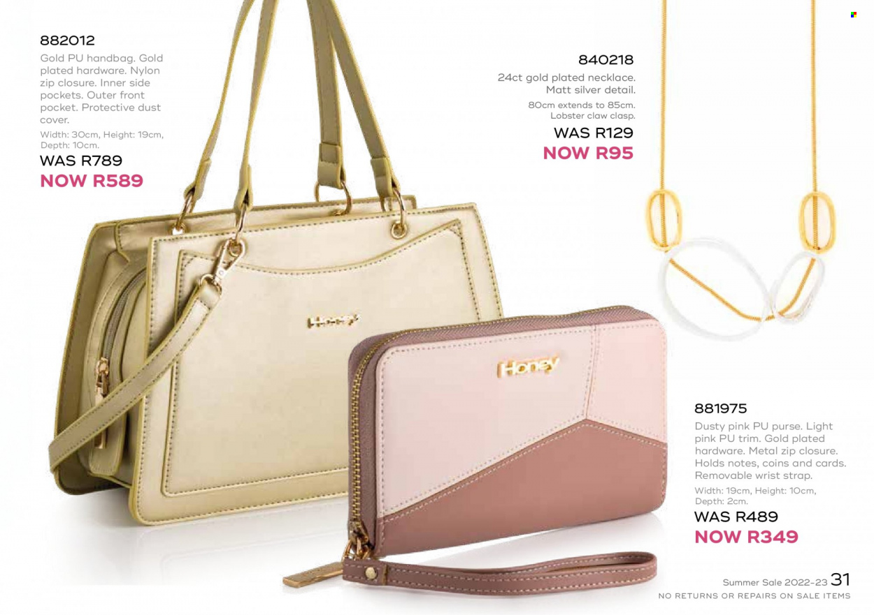 Honey specials. Page 33