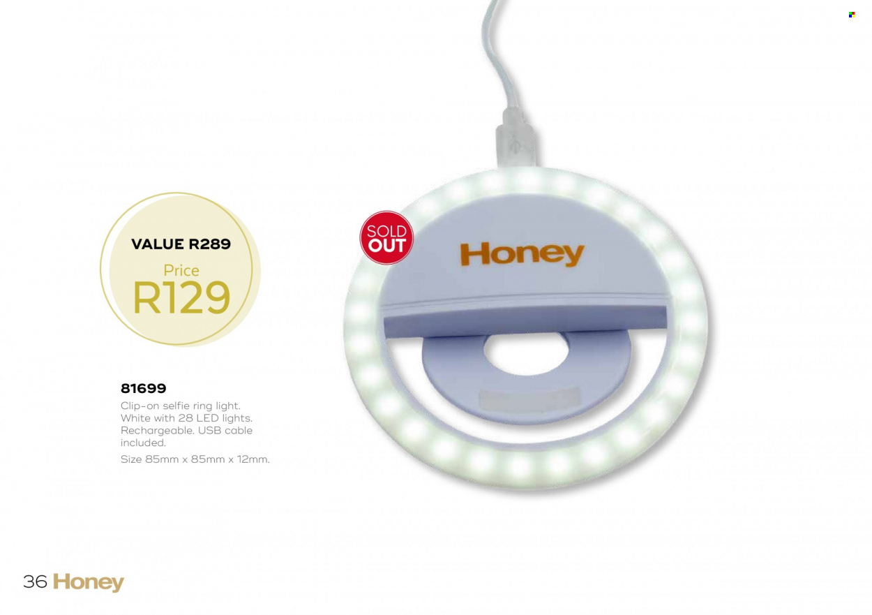 Honey specials. Page 38