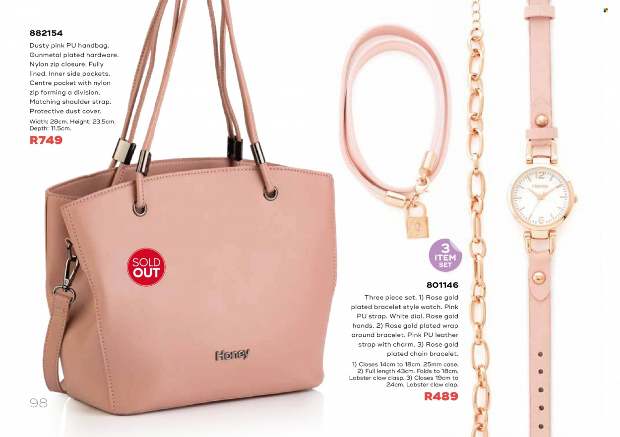 Honey specials. Page 100