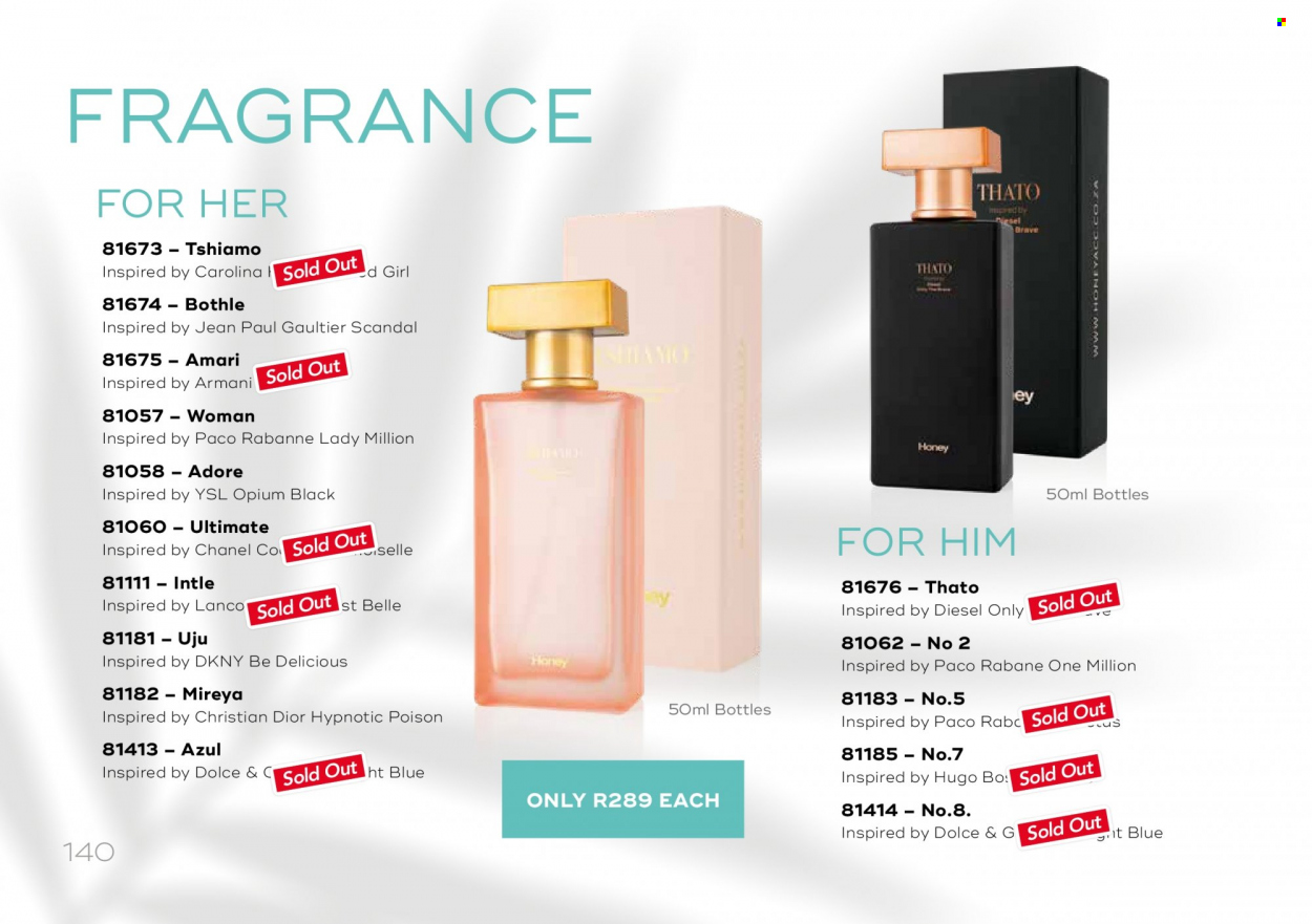Honey specials. Page 142