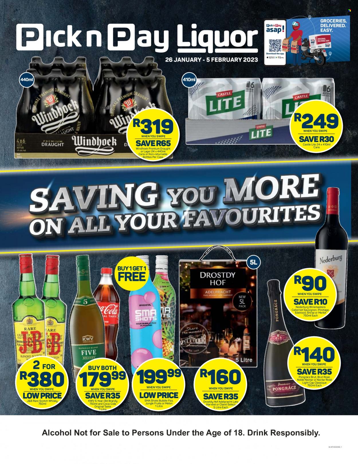 Pick n Pay Liquor specials - 26/01/2023 - 05/02/2023. Page 1