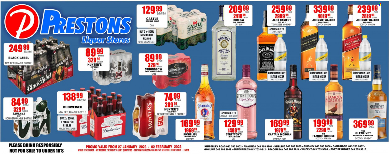 Prestons Liquor Stores specials - 27/01/2023 - 02/02/2023. Page 1