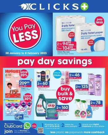 Clicks catalogue  - 20/01/2023 - 08/02/2023.