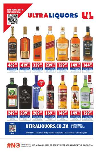 Ultra Liquors catalogue  - 01/02/2023 - 14/02/2023.
