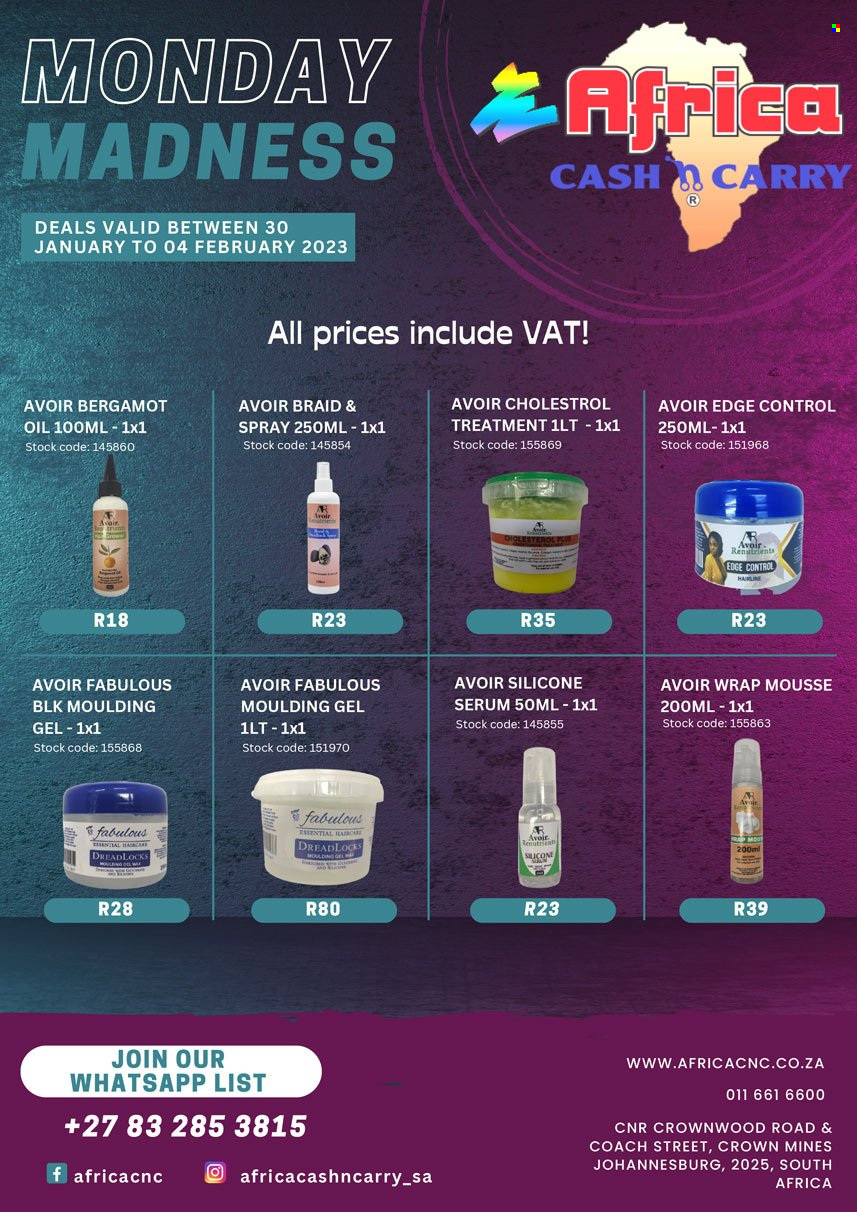 Africa Cash & Carry specials - 30/01/2023 - 04/02/2023. Page 1