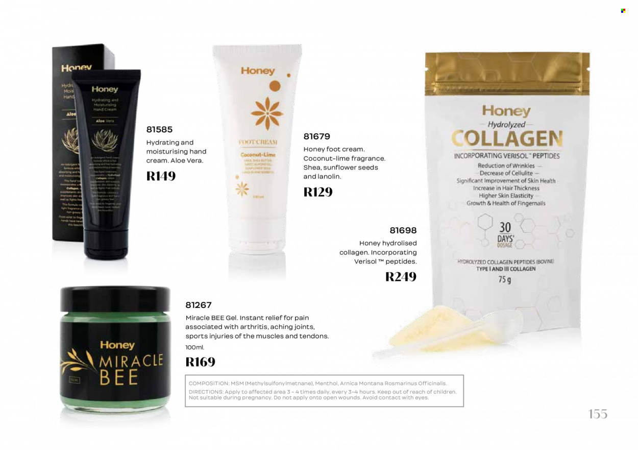 Honey specials. Page 157