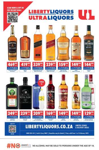 Liberty Liquors catalogue  - 01/02/2023 - 14/02/2023.