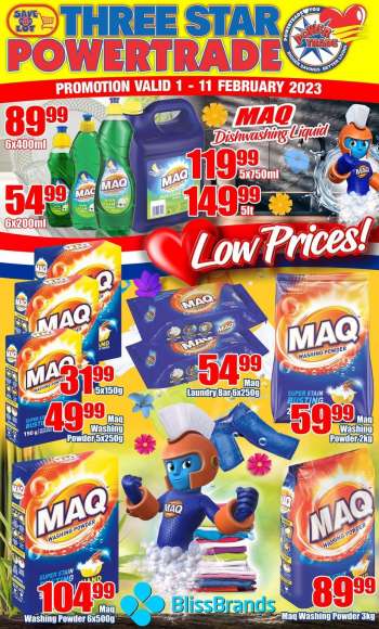 Three Star Cash and Carry catalogue  - 01/02/2023 - 11/02/2023.