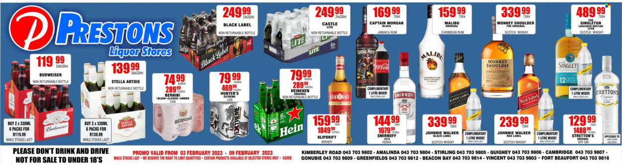 Prestons Liquor Stores specials - 03/02/2023 - 09/02/2023. Page 1