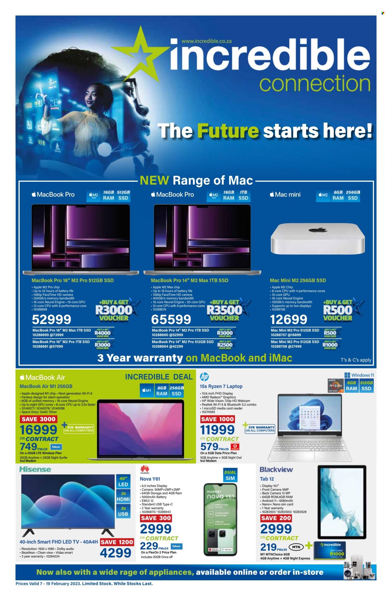 Incredible Connection specials - 07/02/2023 - 19/02/2023. Page 1