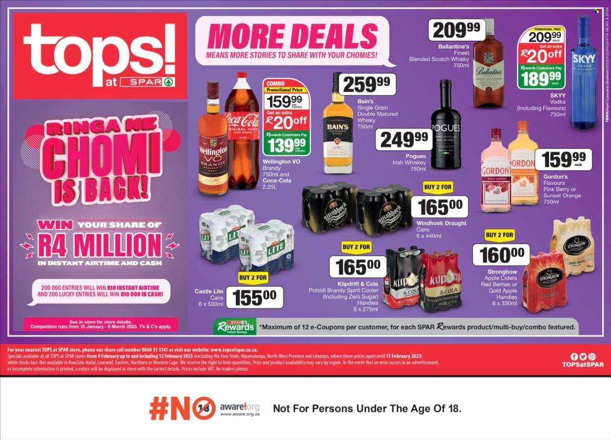 TOPS at SPAR specials - 09/02/2023 - 12/02/2023. Page 1