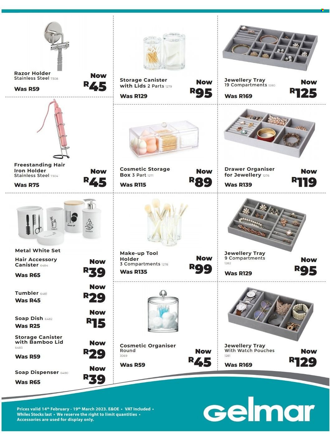 Gelmar specials - 14/02/2023 - 19/03/2023. Page 1