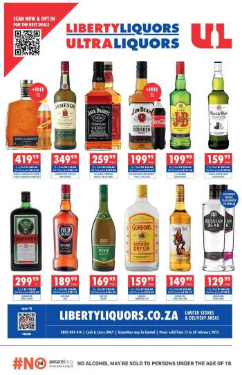 Liberty Liquors catalogue  - 15/02/2023 - 28/02/2023.