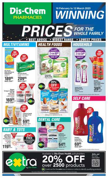 Dis-Chem catalogue  - 16/02/2023 - 12/03/2023.