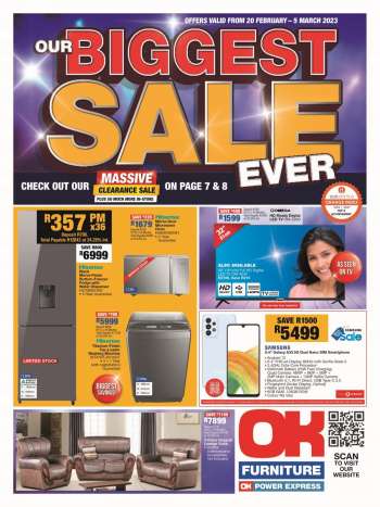 OK Furniture catalogue  - 20/02/2023 - 05/03/2023.