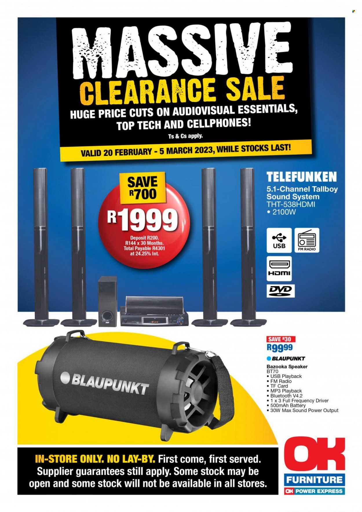 OK Furniture specials - 20/02/2023 - 05/03/2023. Page 1