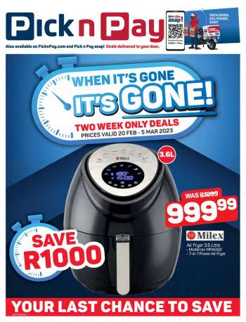 Pick n Pay Hypermarket catalogue  - 20/02/2023 - 05/03/2023.