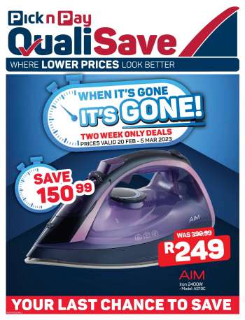 Pick n Pay catalogue  - 20/02/2023 - 08/03/2023.