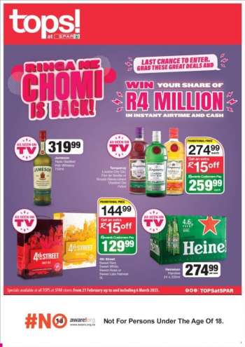 TOPS at SPAR catalogue  - 21/02/2023 - 06/03/2023.