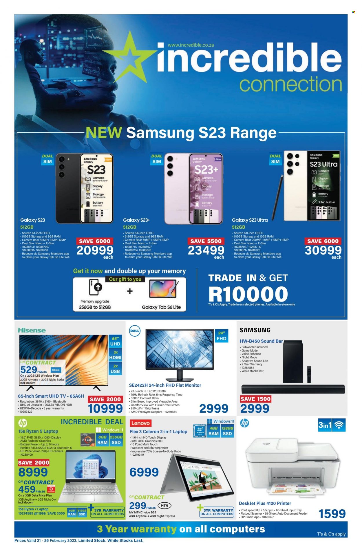 Incredible Connection specials - 21/02/2023 - 26/02/2023. Page 1