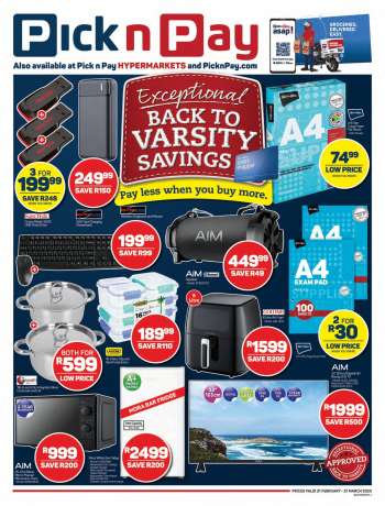 Pick n Pay Hypermarket catalogue  - 21/02/2023 - 21/03/2023.