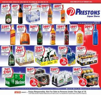 Prestons Liquor Stores catalogue  - 23/02/2023 - 26/02/2023.