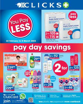Clicks catalogue  - 22/02/2023 - 08/03/2023.
