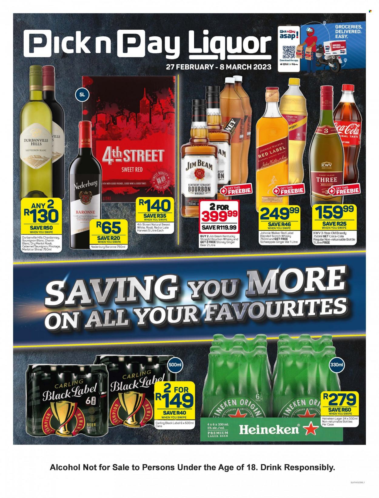 Pick n Pay Liquor specials - 27/02/2023 - 08/03/2023. Page 1
