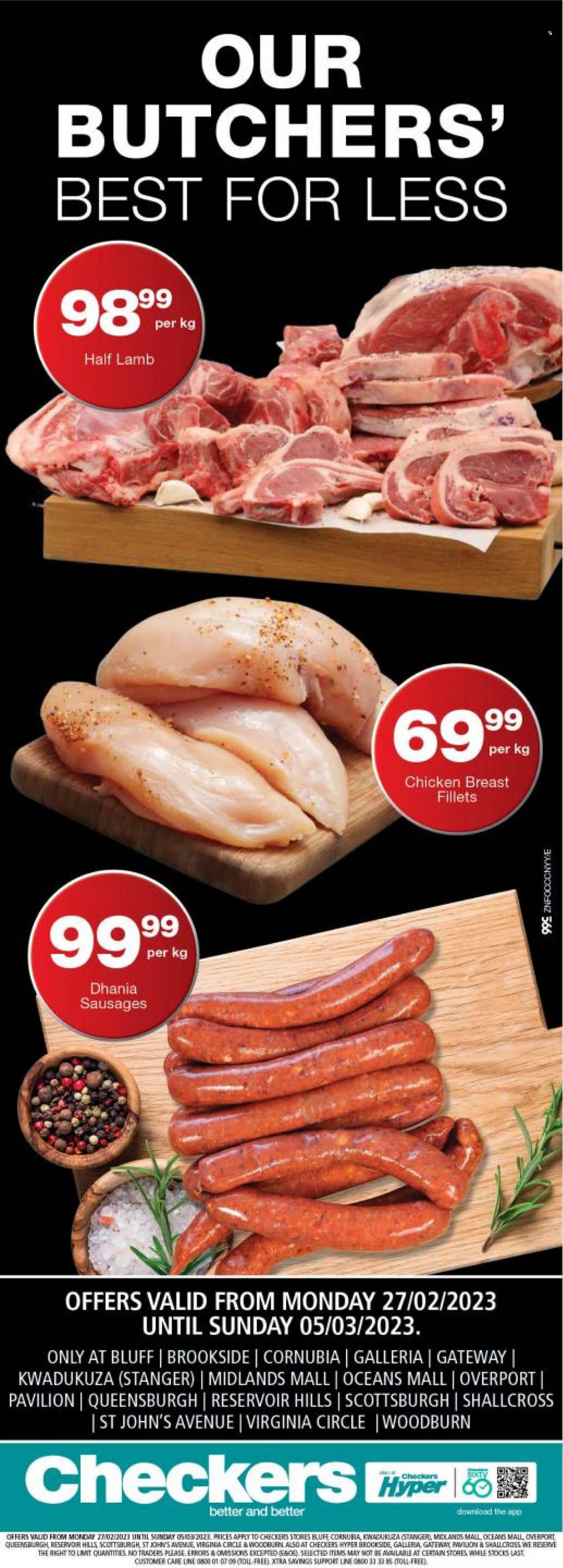 Checkers specials - 27/02/2023 - 05/03/2023. Page 1