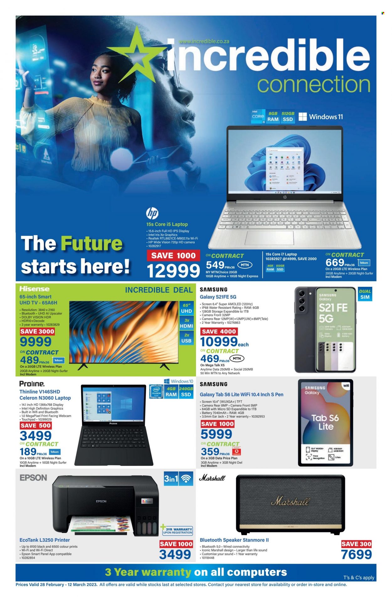 Incredible Connection specials - 28/02/2023 - 12/03/2023. Page 1