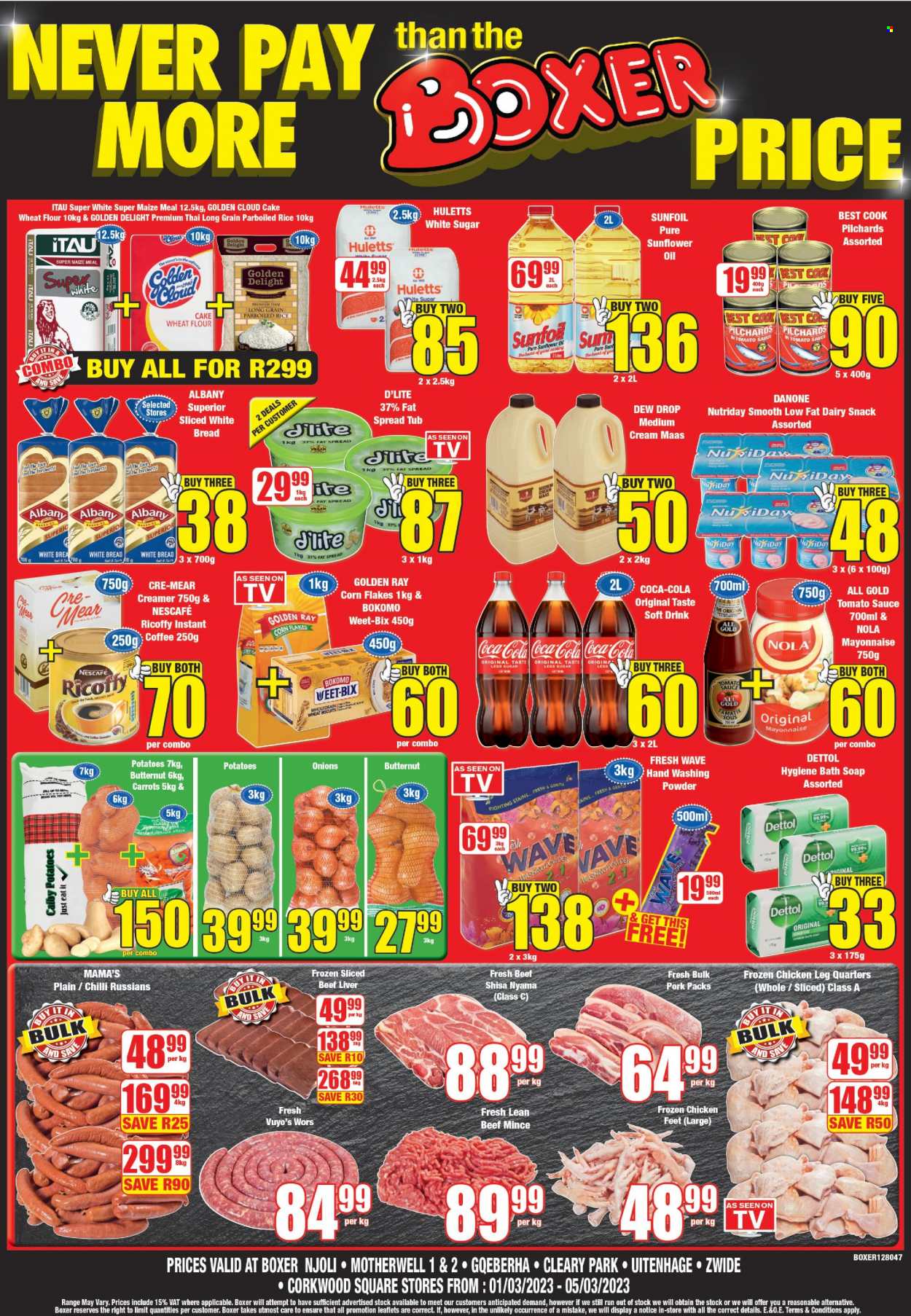 Boxer specials - 01/03/2023 - 05/03/2023. Page 1
