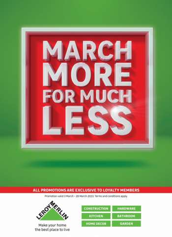 Leroy Merlin catalogue  - 03/03/2023 - 28/03/2023.