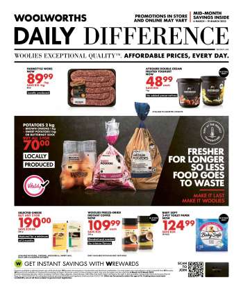 Woolworths catalogue  - 06/03/2023 - 19/03/2023.