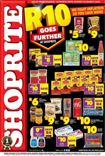Shoprite catalogue  - 13/03/2023 - 26/03/2023.